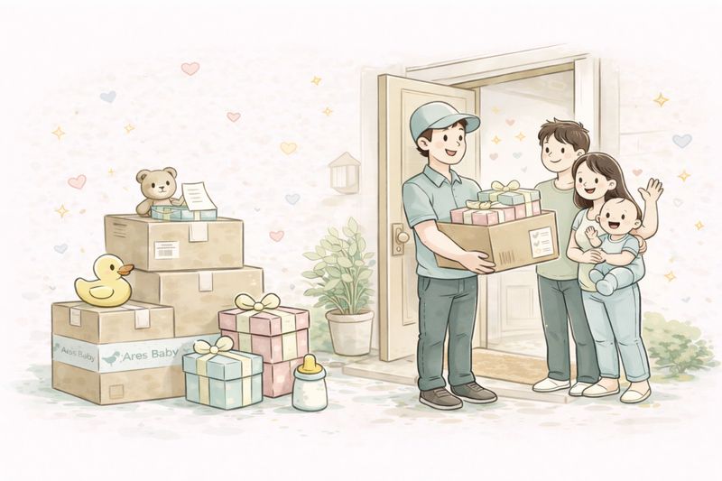 Caja de regalo envuelta con lazo