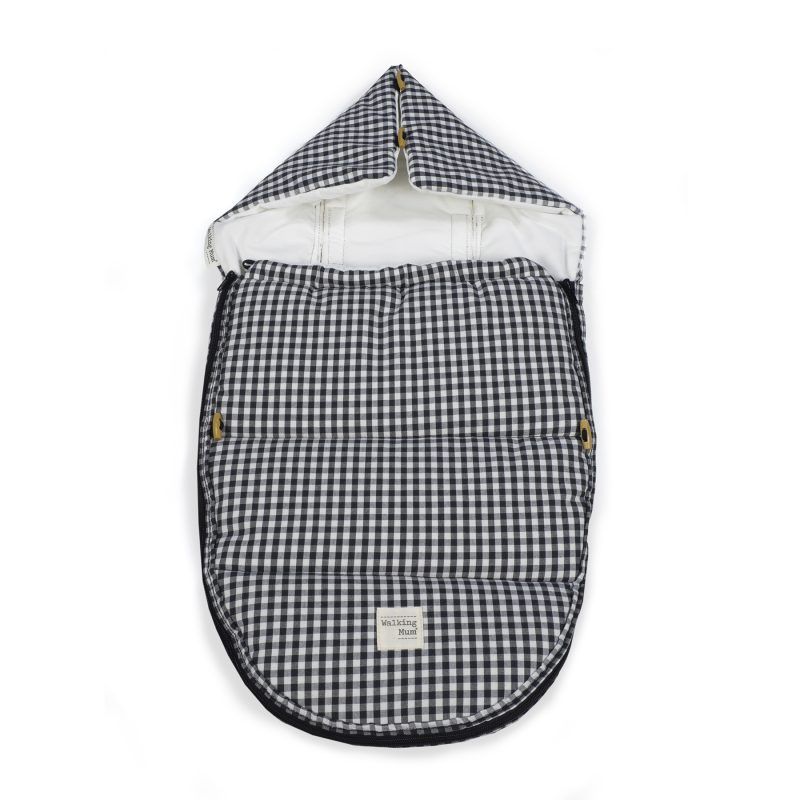 Saco Cuco 2 En 1 I Love Vichy Negro Invierno | Walking Mum