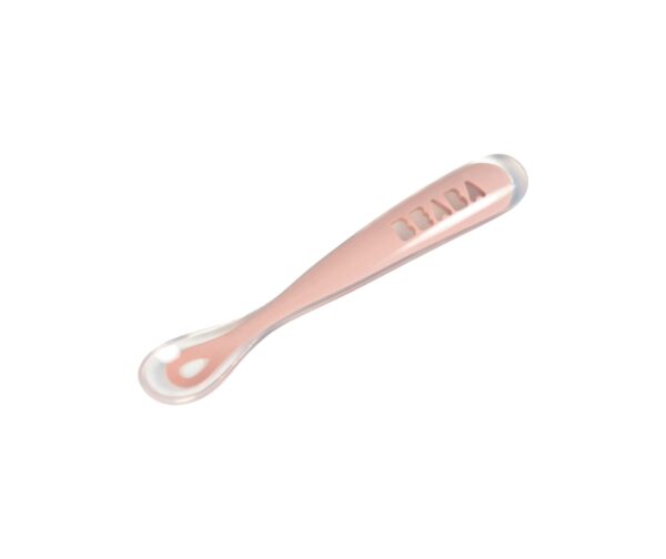 Cuchara Soft Silicona 1 Edad Rosa Beaba
