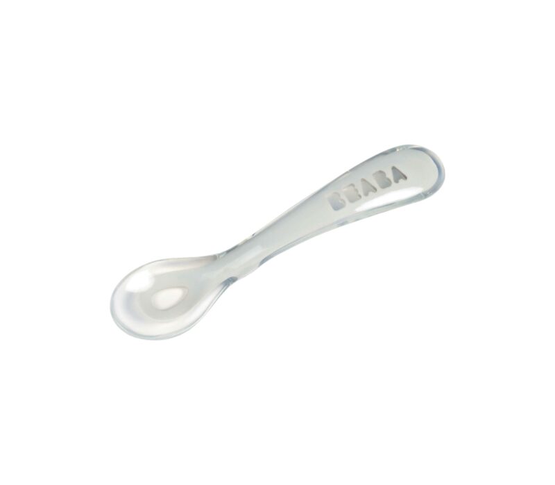 Cuchara Soft Silicona 2 Edad Gris Beaba