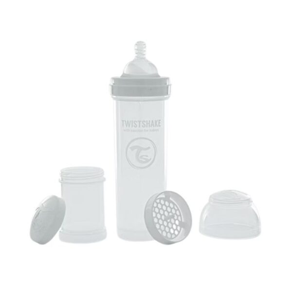 Biberón Anti Cólico Twitshake 330ml Blanco