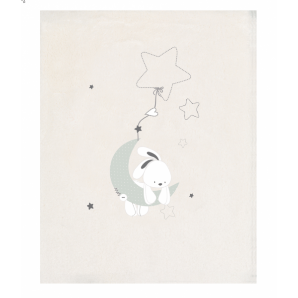 Funda Nordica + funda almohada cuna y maxicuna Conejito Luna Verde  Bimbidreams - Ares Baby, todo para tu bebé