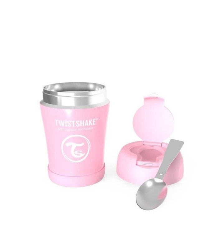 Termo Comida Twistshake 350ml Rosa - Ares Baby, todo para tu bebé