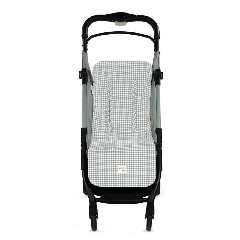 Colchoneta I Love Vichy Cuadros Gris Walking Mum