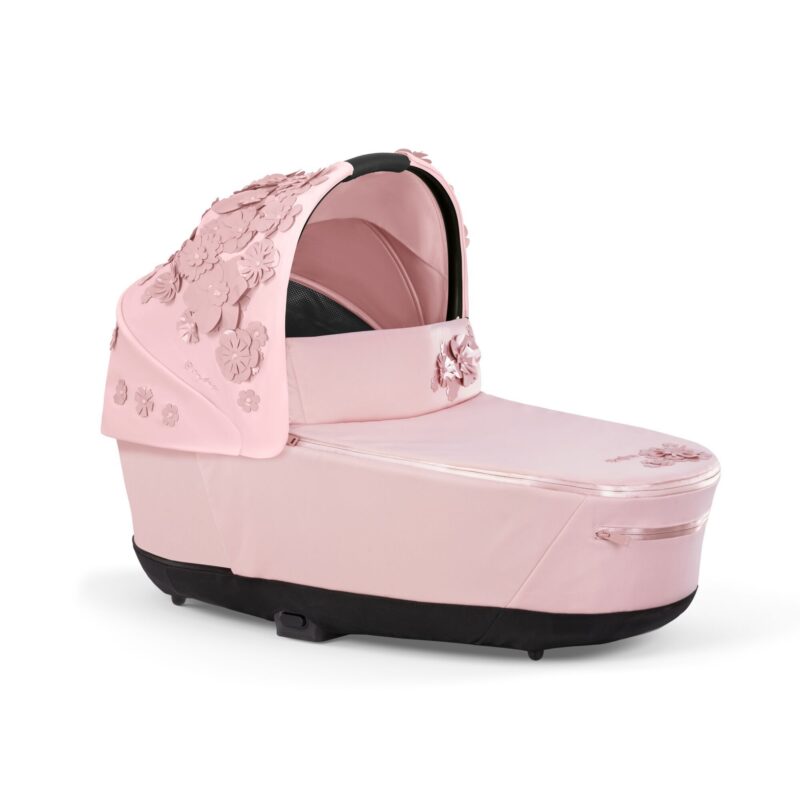 Priam Capazo Lux Cot Simply Flowers Pink Cybex