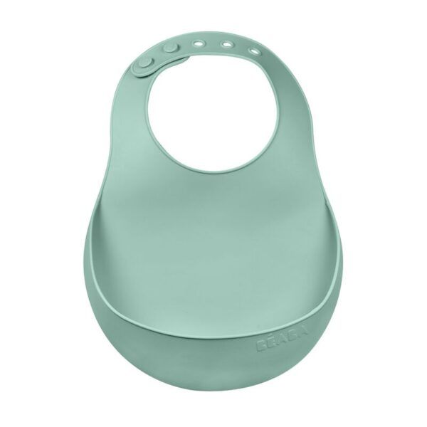 Babero Silicona Verde Oliva Beaba