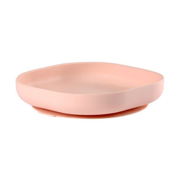 Plato Silicona Con Ventosa Rosa Beaba