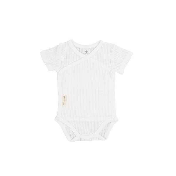 Body Manga Corta Puntille Blanco 0-1 Mes BimbiDreams