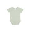 Body Manga Corta Puntille Verde Menta 1-3 Meses Bimbidreams
