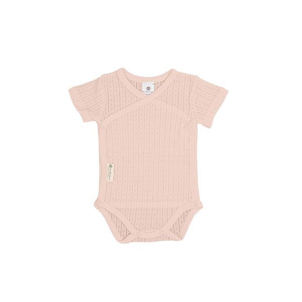 Body Manga Corta Puntille Rosa 0-1 Mes BimbiDreams