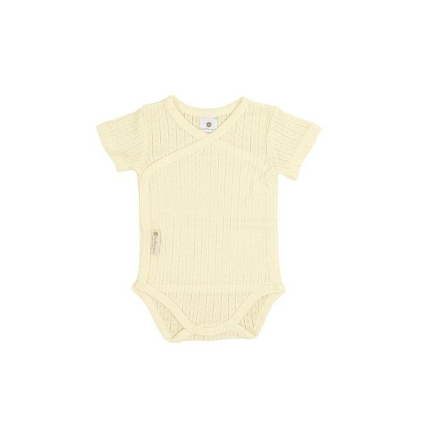 Body Manga Corta Puntilla Vainilla 1-3 Meses BimbiDreams