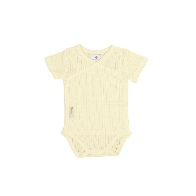 Body Manga Corta Puntilla Vainilla 1-3 Meses BimbiDreams