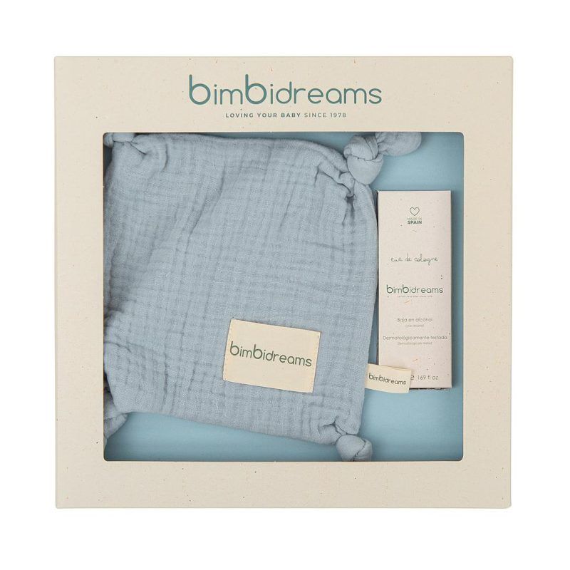 Caja Regalo Colonia y Doudou Mimo Azul Bimbidreams