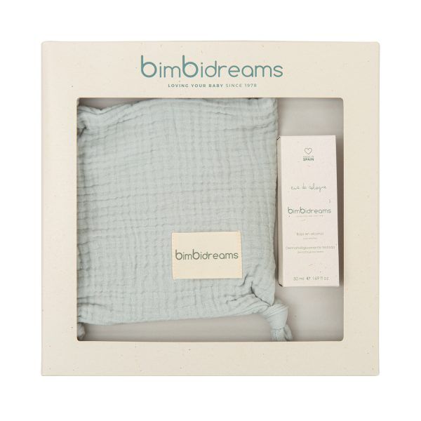 Caja Regalo Colonia y Doudou Mimo Menta Bimbidreams