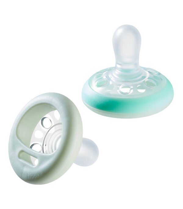 Chupete Tommee Tippee para pezones Tommee Tippee, para uso diario, verde,  de 0 a 6 meses, azul