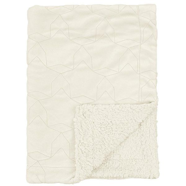 Manta Doble Cara Stars Blanco Bimbidreams