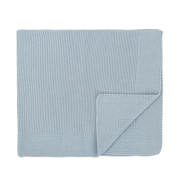 Manta Toquilla Tricot Azul 100% Algodon Bimbidreams