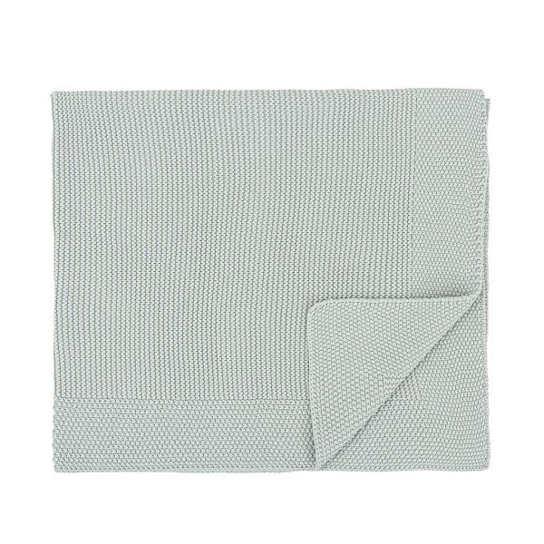Manta Toquilla Tricot Menta 100% Algodon Bimbidreams