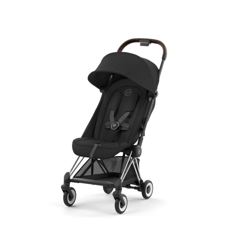 Silla Paseo Coya Chasis Cromado Marrón Cybex