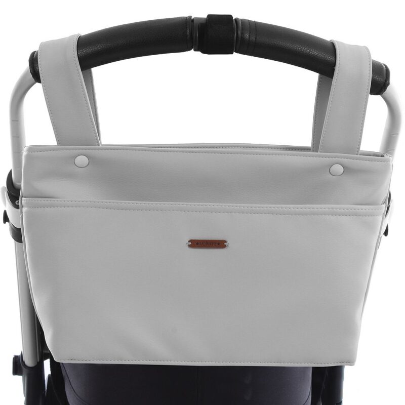 Bolso Organizador Polipiel Gris Con Medalla Uzturre