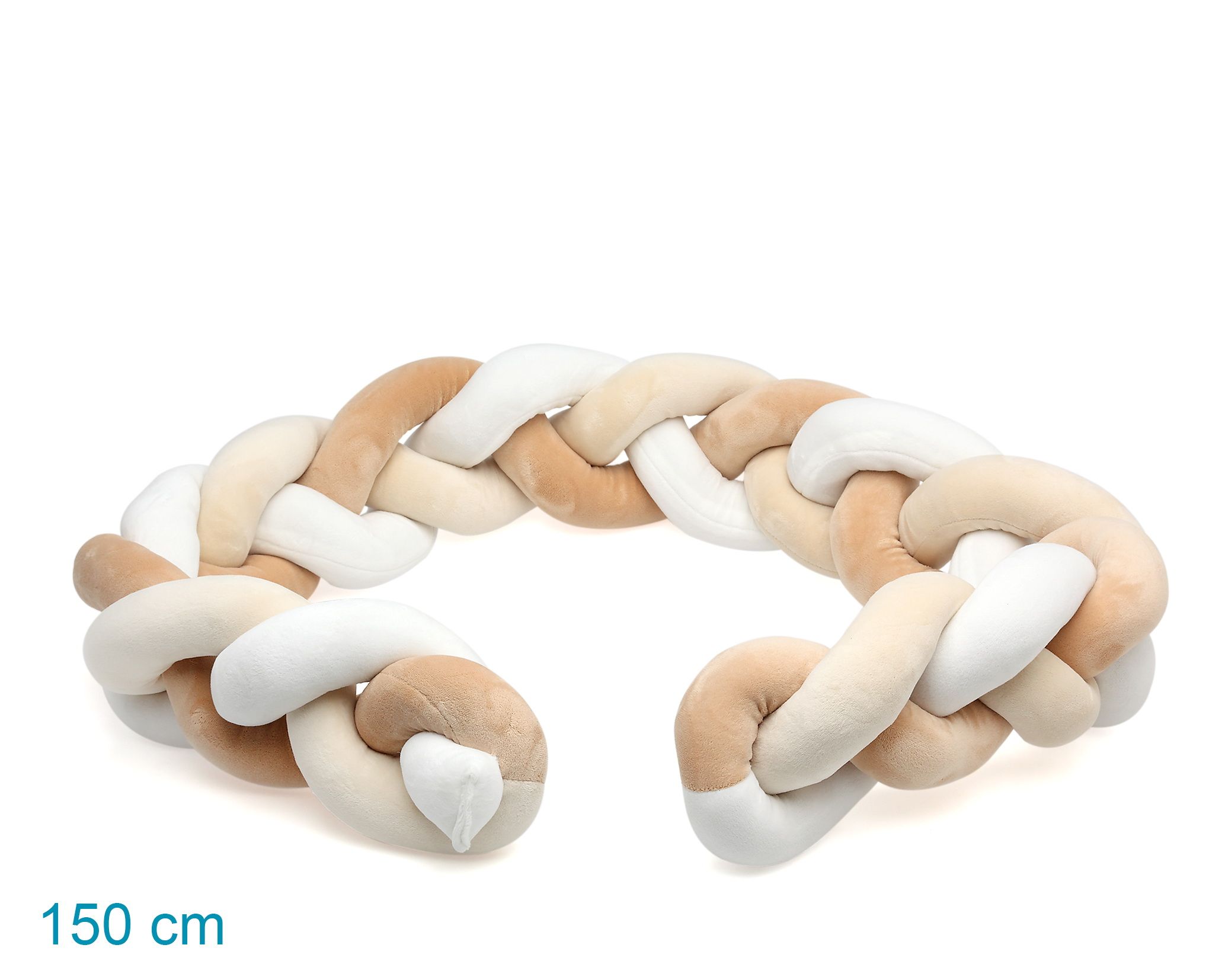 Trenza Protectora Cuna Beige 150cm Kiokids - Ares Baby, todo para tu bebé