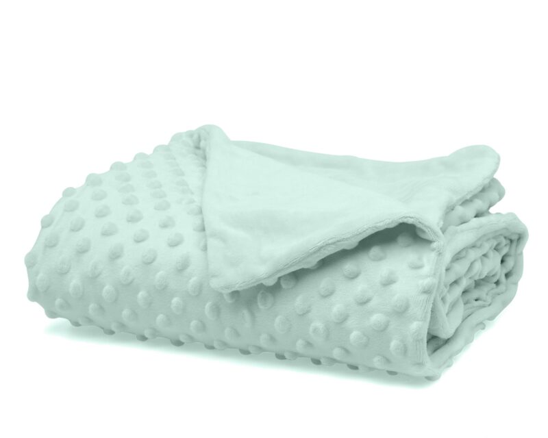 Manta Bebe Topitos Menta Kiokids