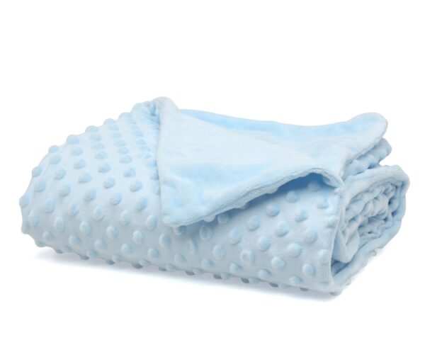 Manta Bebe Topitos Azul Kiokids