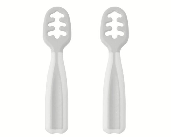 Set 2 Precucharas Gris para Bebe Kiokids