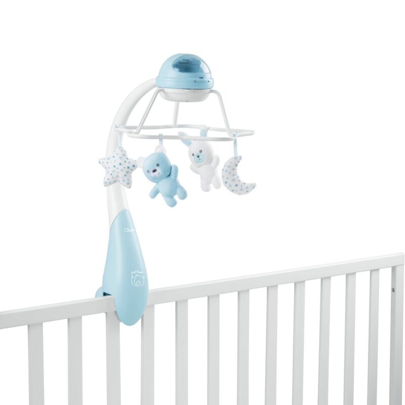 Carrusel Musical Cuna Rainbow Azul Chicco
