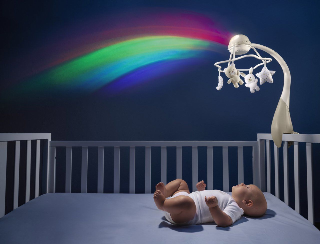 Carrusel Musical Cuna Rainbow Beige Chicco - Ares Baby, todo para tu bebé