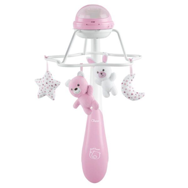 Carrusel Musical Cuna Rainbow Rosa Chicco