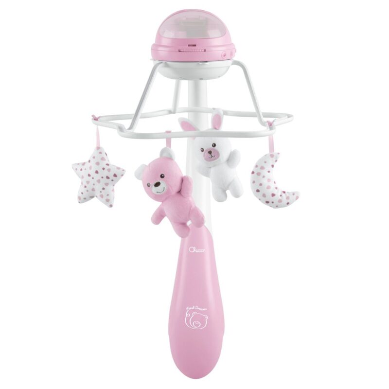 Carrusel Musical Cuna Rainbow Rosa Chicco