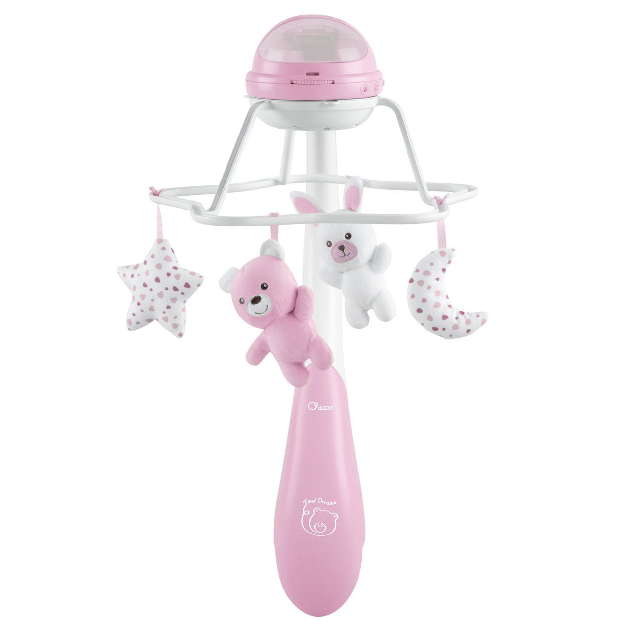 CARRUSEL PARA CUNA DE PELUCHE ROSA - La Boutique del Bebe