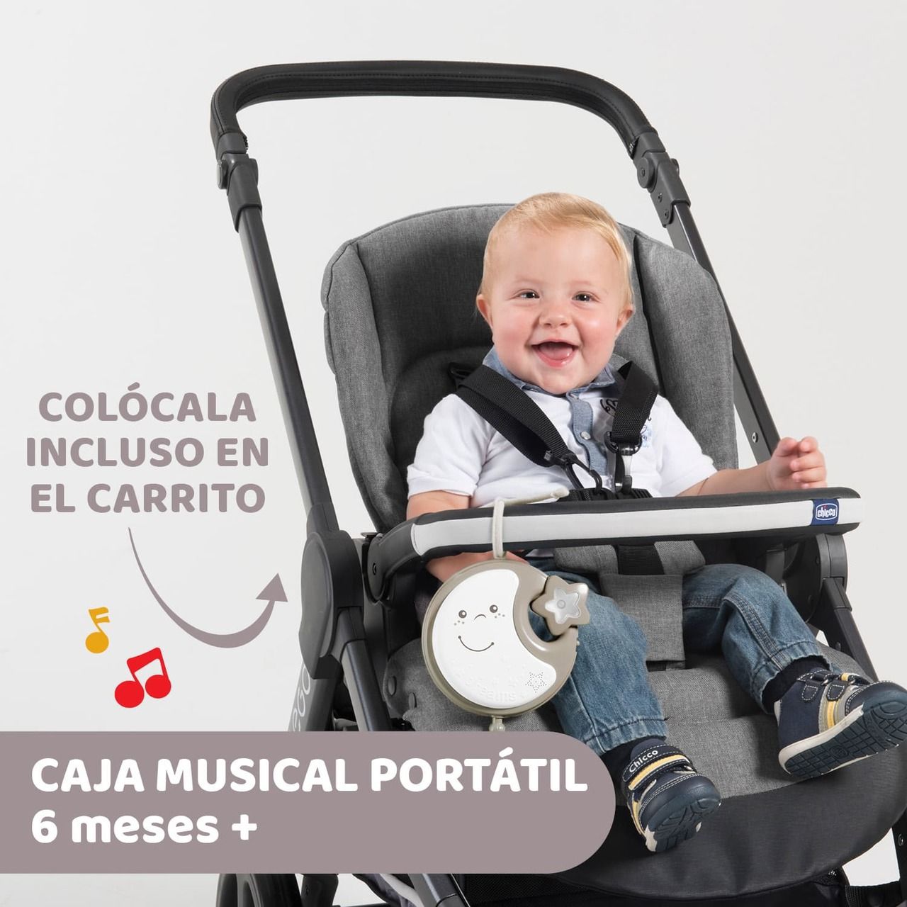 Carrusel Musical Cuna Next2Dreams Beige Chicco - Ares Baby, todo para tu  bebé
