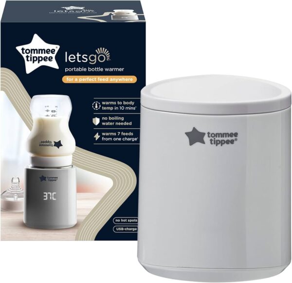 LetsGo Calientabiberones Recargable USB Tommee Tippee - Ares Baby, todo  para tu bebé