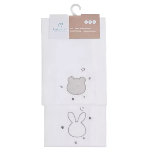 Set 2 Gasitas Animal Gris Bimbidreams