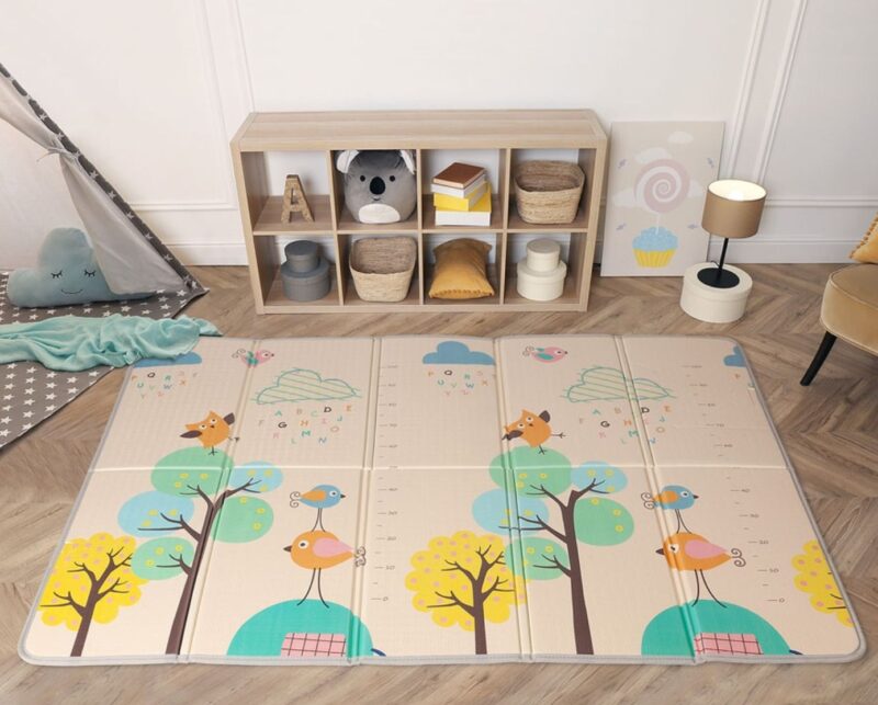 Alfombra de Juegos Plegable Arboles y Pajaros Kiokids