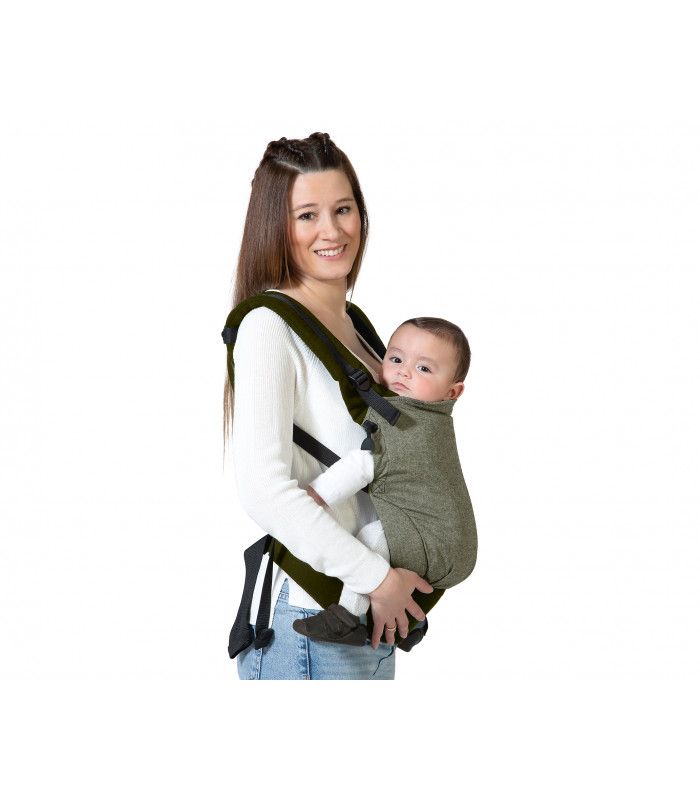 Mochila porta bebés ergonómica Verde
