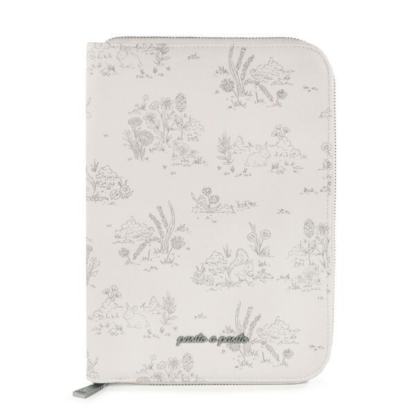 Libro De Nacimiento Toile de Jouy Cream Pasito a Pasito