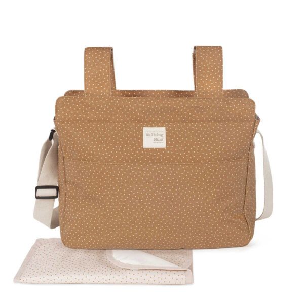 Bolsa Canastilla Poppy Topitos Canela Walking Mum