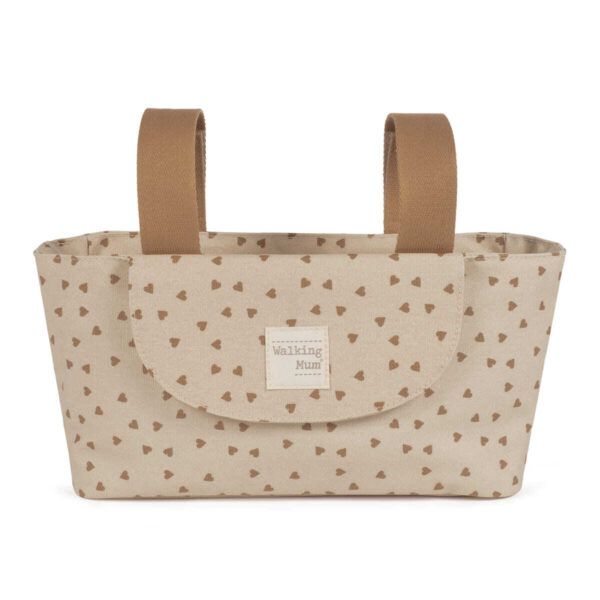 Bolso Organizador Poppy Corazones Canela Walking Mum