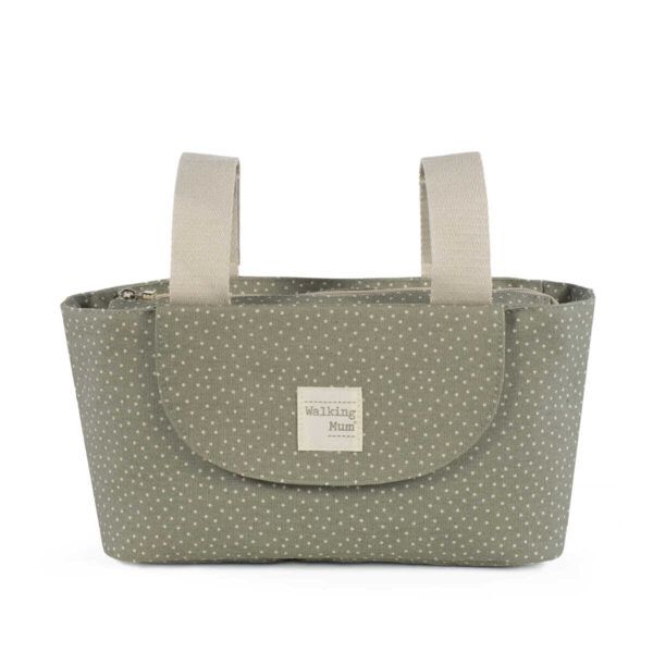 Bolso Organizador Poppy Topitos Musgo Walking Mum