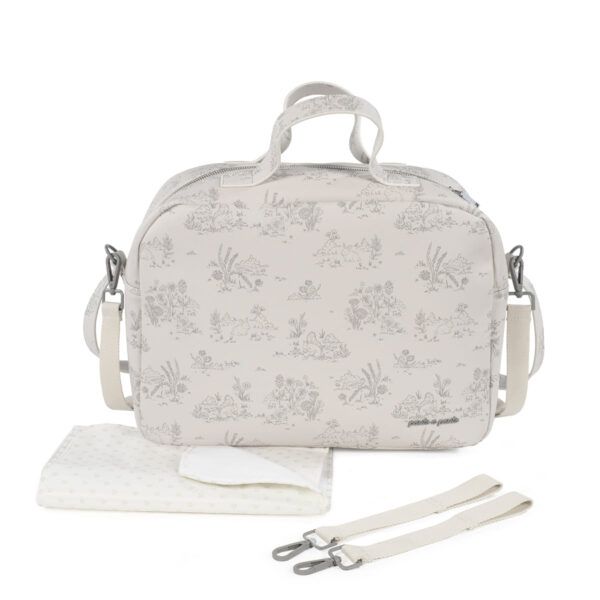 Bolsa Canastilla Toile de Jouy Cream Pasito a Pasito