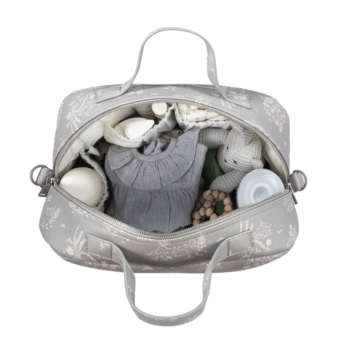 Bolsa Canastilla Toile de Jouy Forest Pasito a Pasito Ares Baby todo para tu bebe
