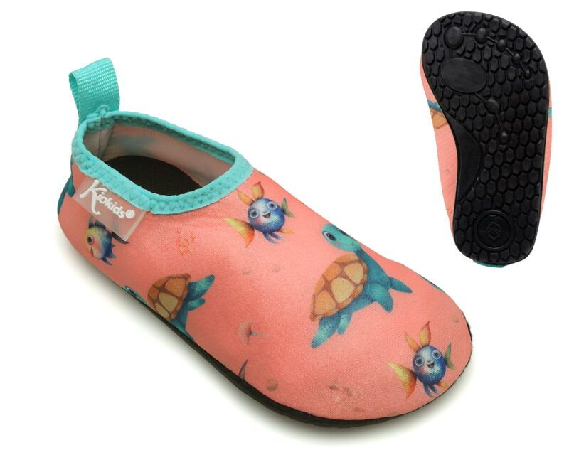 Zapatillas Aquasocker Tortugas Rosa Kiokids