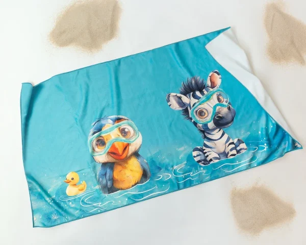 Toalla Animales Verde Kiokids