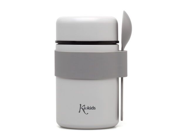 Termo Comida 500ml Gris Kiokids