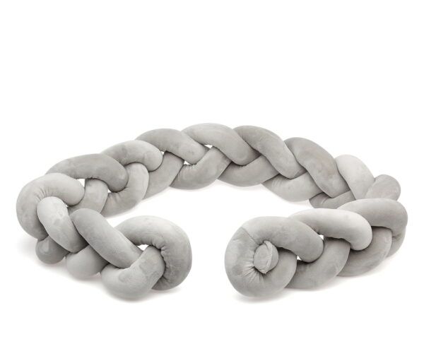 Trenza Protectora Cuna Gris 150cm Kiokids