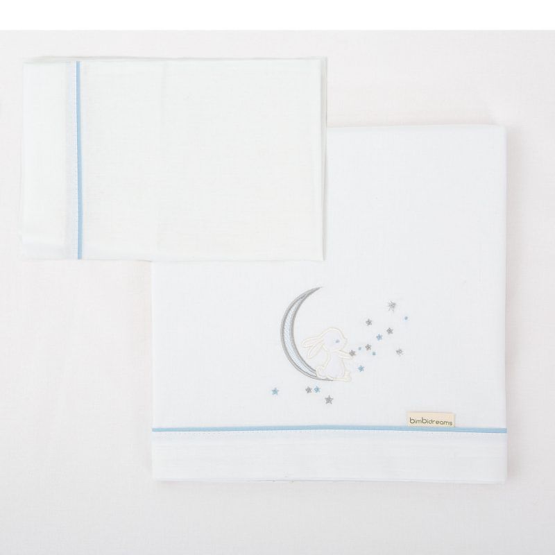 Juego de sabanas Capazo Moon Azul Bimbidreams
