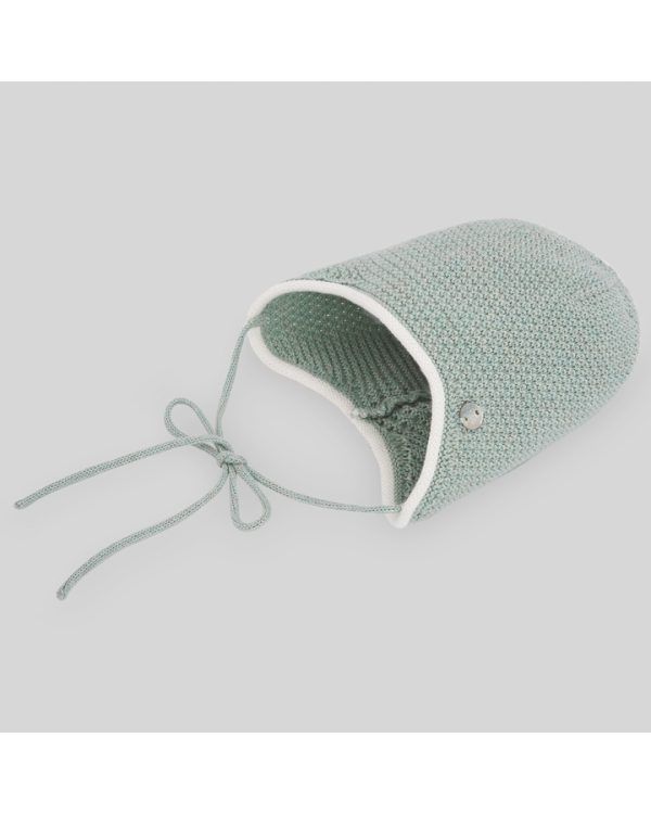 Gorro Bebe Orejeras Menta 1M Paz Rodriguez